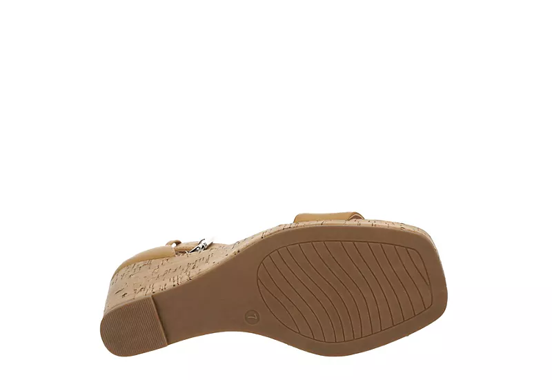 Xappeal Womens Amora Wedge Sandal - Tan - Image 7
