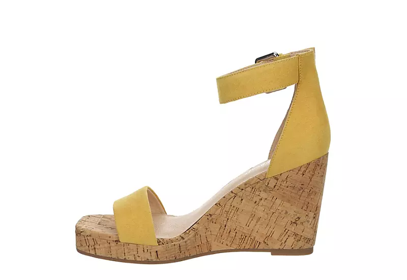 Xappeal Womens Amora Wedge Sandal - Yellow - Image 4