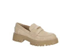 Steve Madden Womens Lawrence Loafer - Sand