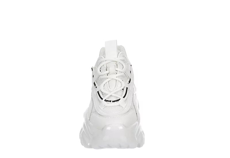 Steve Madden Womens Ecker Sneaker - White - Image 3