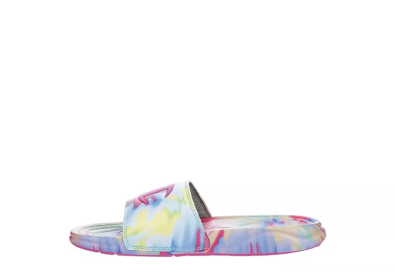 Champion Womens Mega Slide Tie Dye Slide Sandal - Pink - Image 4
