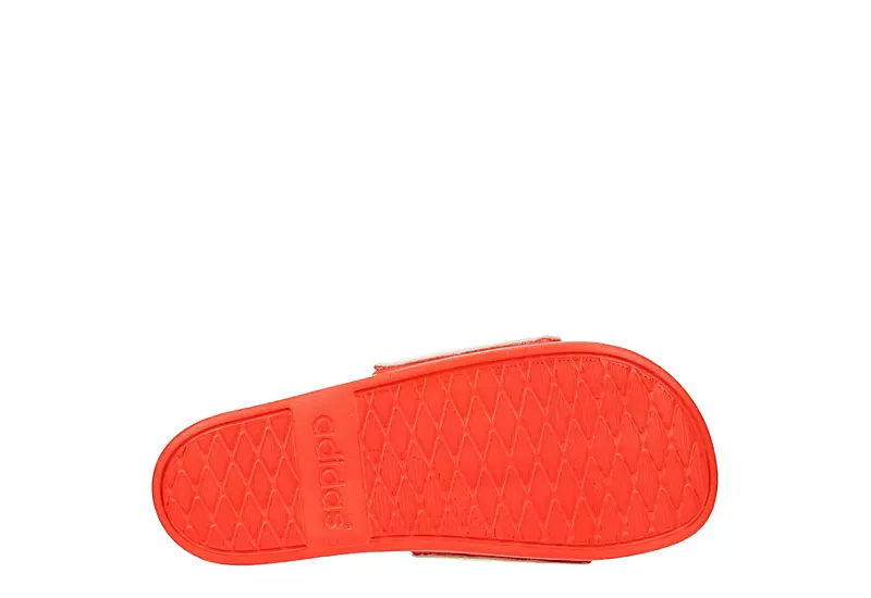 Adidas Womens Adilette Comfort Slide Sandal - Pale Yellow - Image 7