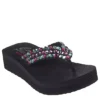 Skechers Womens Lovely Oasis Flip Flop Sandal - Black