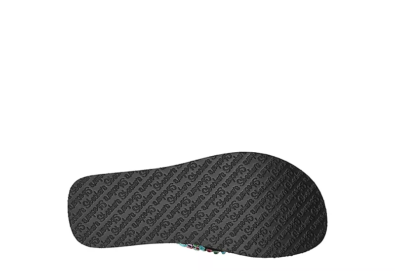 Skechers Womens Lovely Oasis Flip Flop Sandal - Black - Image 5