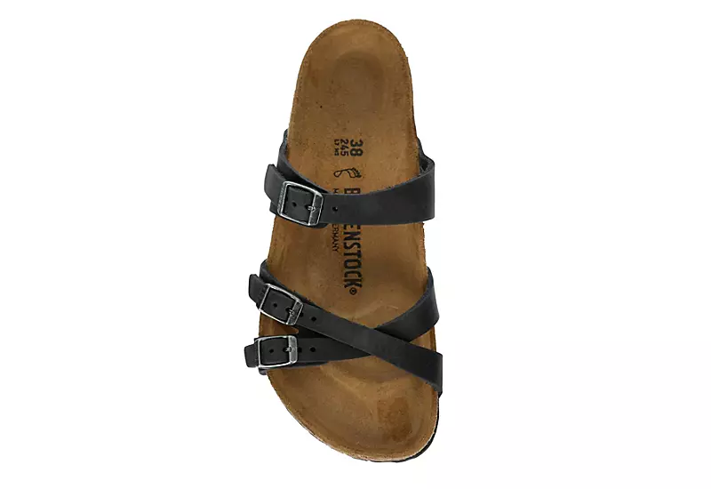 Birkenstock Womens France Footbed Sandal - Black - Image 6