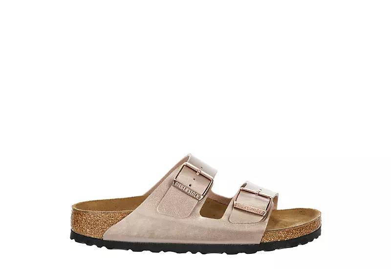 Birkenstock Womens Arizona Footbed Sandal - Rose Gold - Image 2