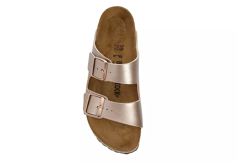 Birkenstock Womens Arizona Footbed Sandal - Rose Gold - Image 6