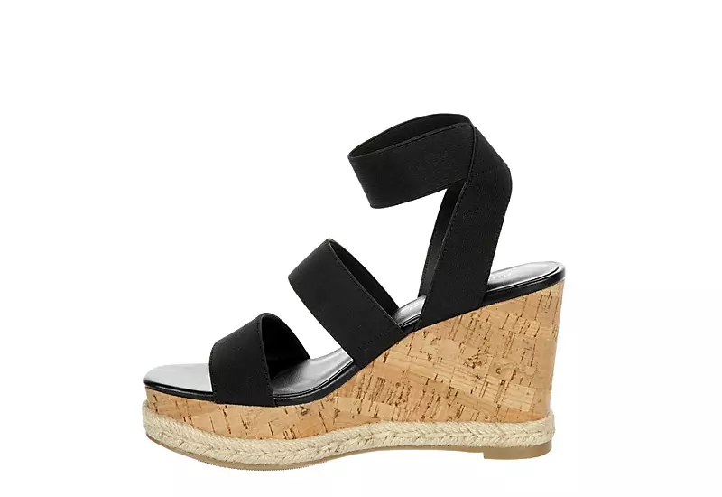 Madden Girl Womens Marandaa Wedge Sandal - Black - Image 4