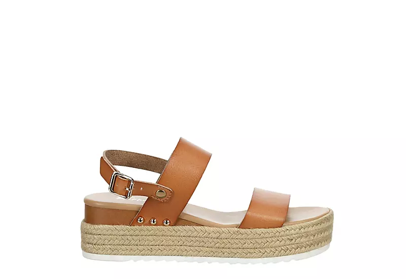 Xappeal Womens Amelia Wedge Sandal - Brown - Image 2