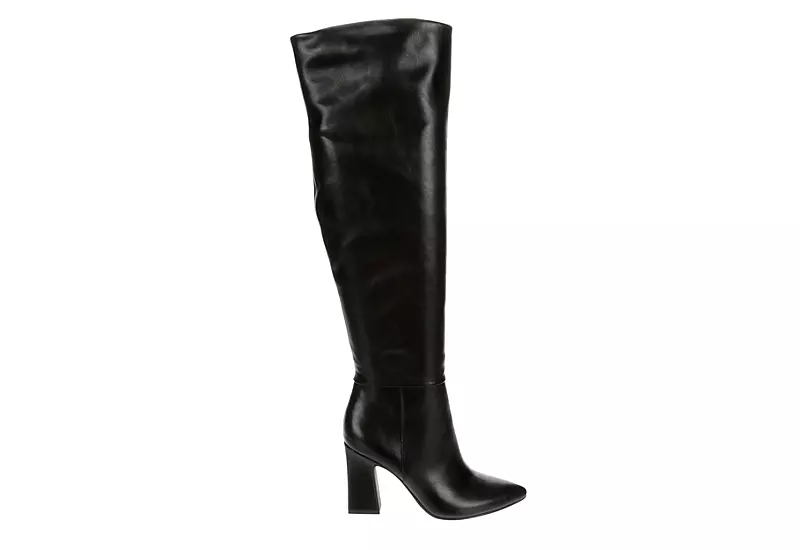 Michael By Michael Shannon Womens Camille Wide Calf Over The Knee Boot - Black - Image 2