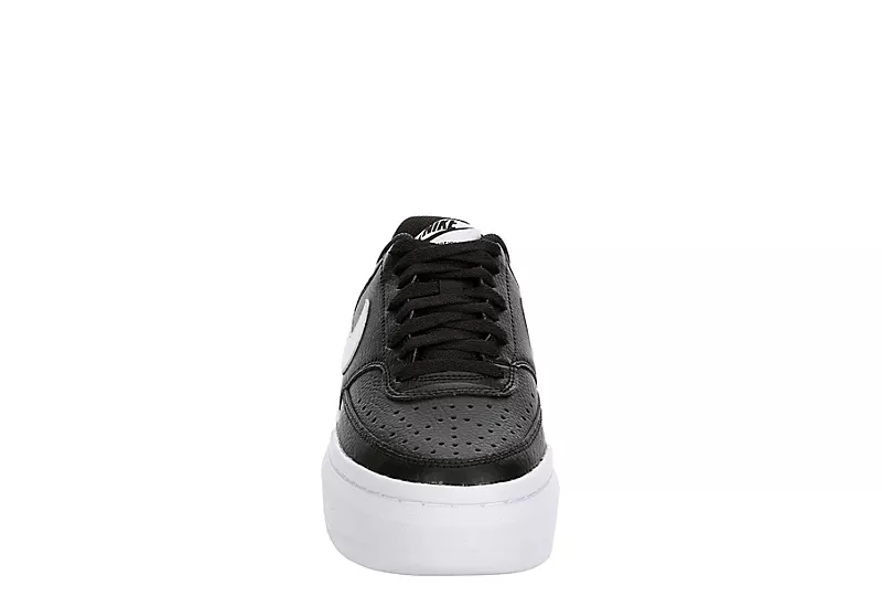 Nike Womens Court Vision Alta Sneaker - Black - Image 3