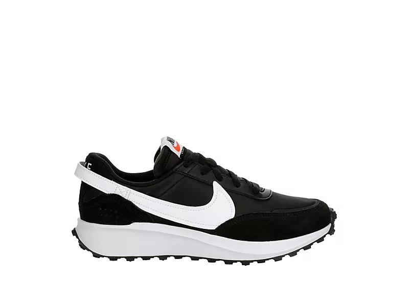 Nike Womens Waffle Debut Sneaker - Black - Image 2