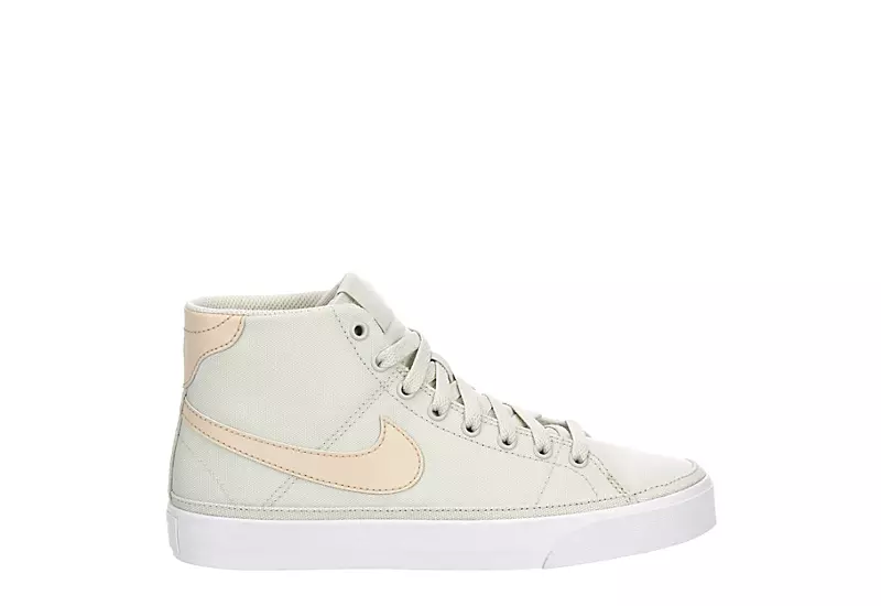 Nike Womens Court Legacy Mid Sneaker - Bone - Image 2