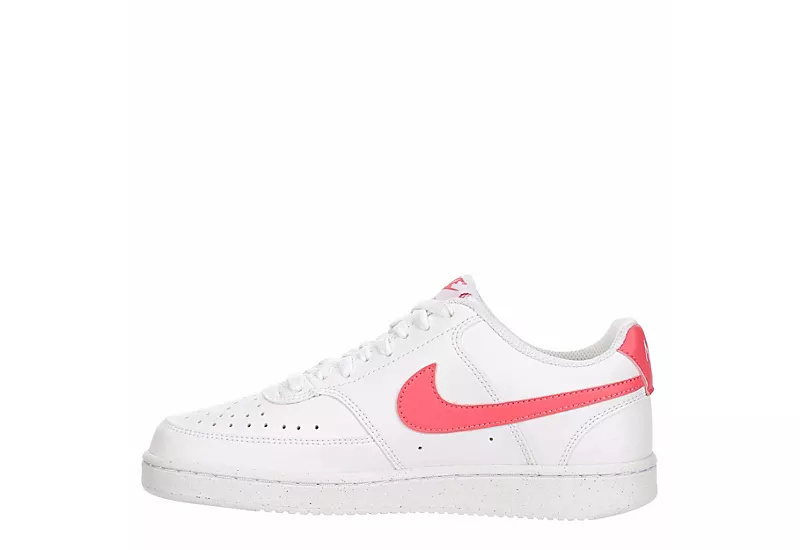 Nike Womens Court Vision Low Sneaker - White - Image 4